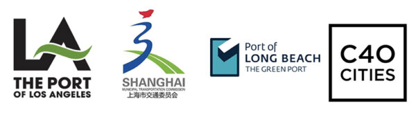 logos of Ports of LA, Shanghai, Long Beach, C40 Cities